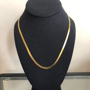 70s Vibe Herringbone Chain - 18K Gold-Plated